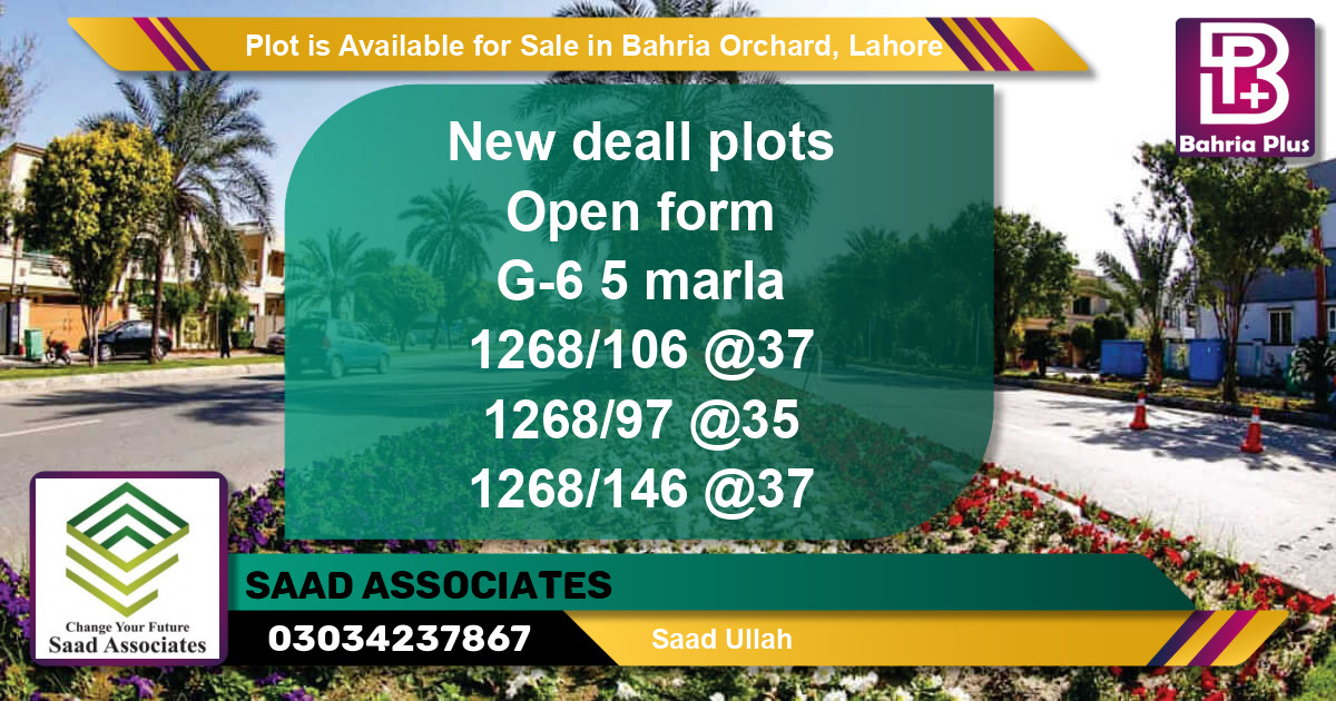 Residential Plot for Sale in Bahria Orchard, Lahore - (BP-88514)