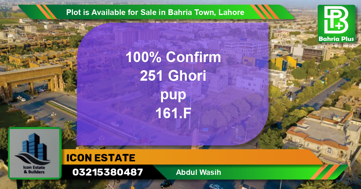 Residential Plot for Sale in Bahria Town, Lahore - (BP-88564)