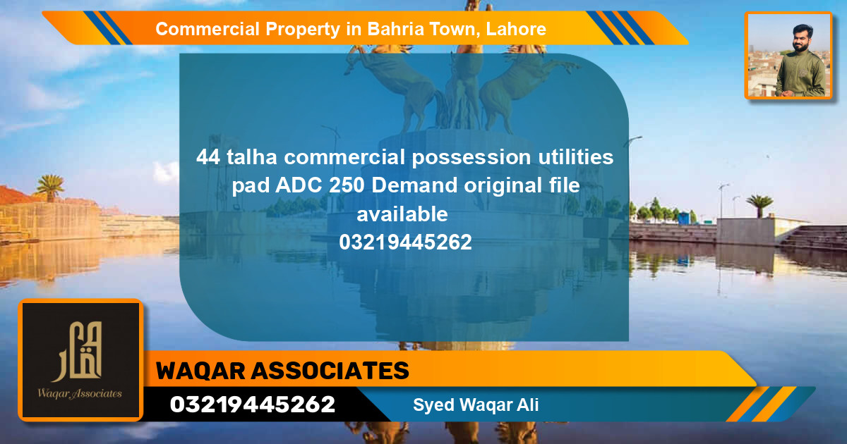 Commercial Property for Sale in Bahria Town, Lahore - (BP-88679)