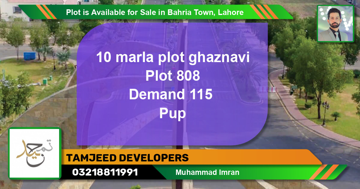 Residential Plot for Sale in Bahria Town, Lahore - (BP-88687)