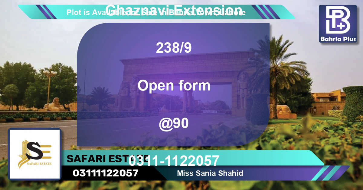 Residential Plot for Sale in Bahria Town, Lahore - (BP-88695)
