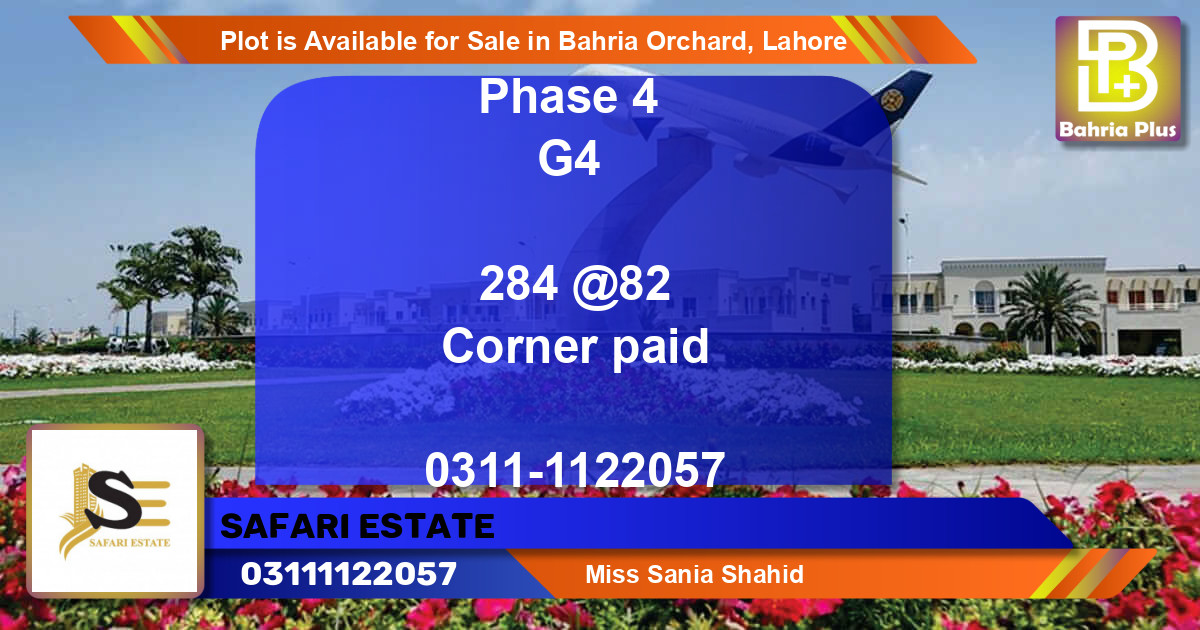 Residential Plot for Sale in Bahria Orchard, Lahore - (BP-88698)