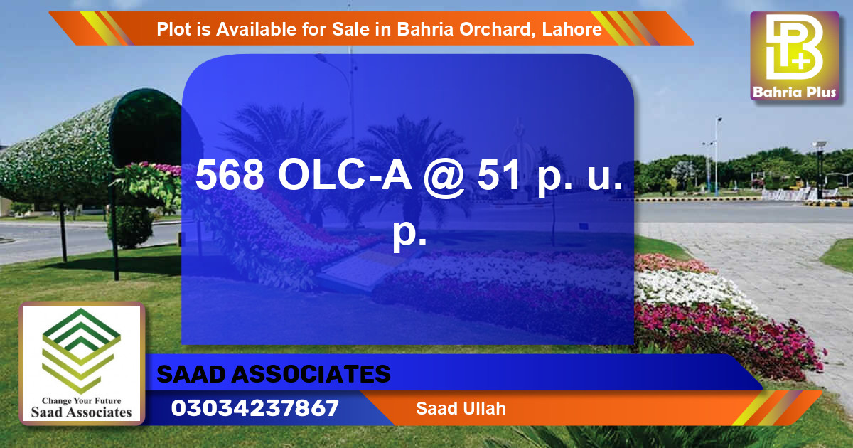 Residential Plot for Sale in Bahria Orchard, Lahore - (BP-88711)