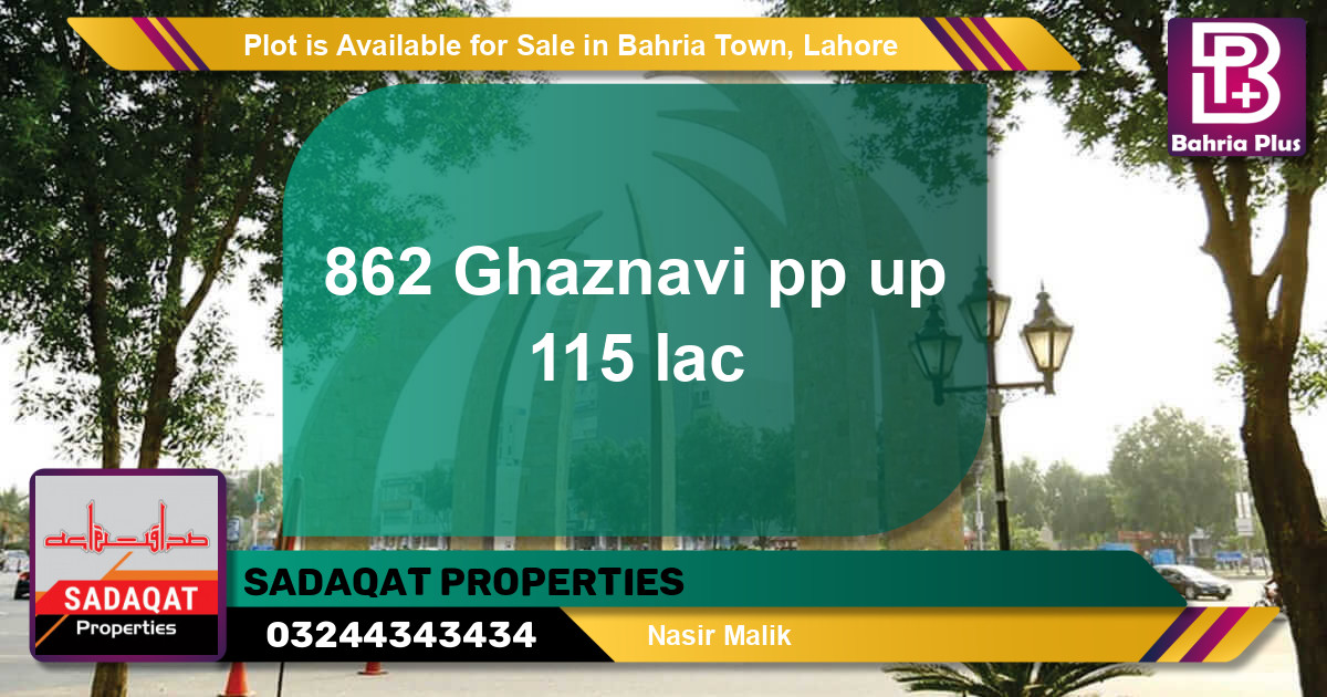 Residential Plot for Sale in Bahria Town, Lahore - (BP-88780)