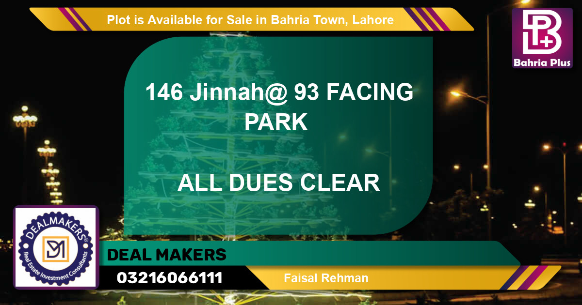 Residential Plot for Sale in Bahria Town, Lahore - (BP-88881)