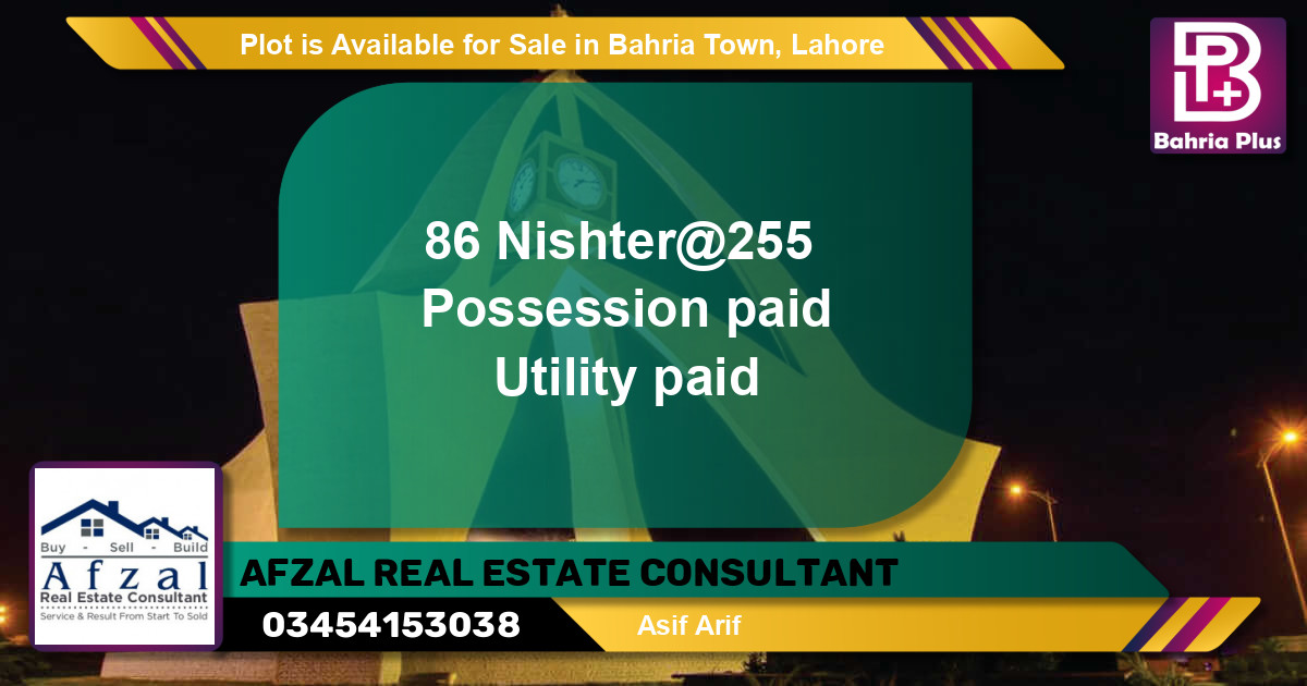 Residential Plot for Sale in Bahria Town, Lahore - (BP-88902)