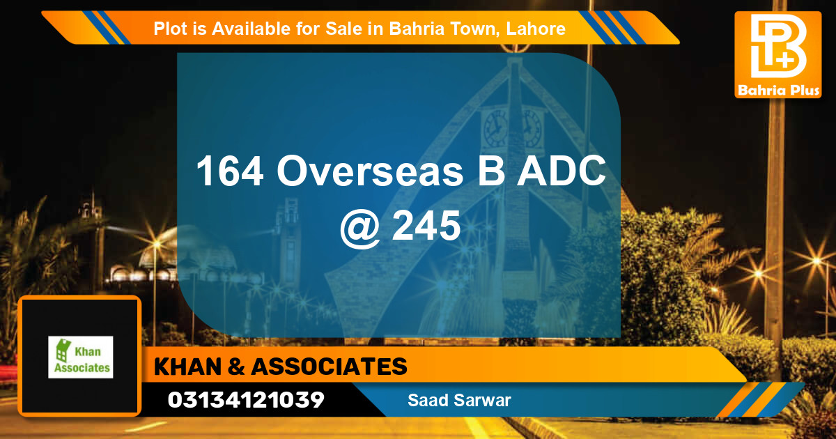 Residential Plot for Sale in Bahria Town, Lahore - (BP-88906)