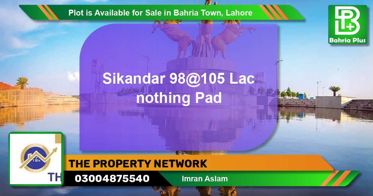 Residential Plot for Sale in Bahria Town, Lahore - (BP-88920)