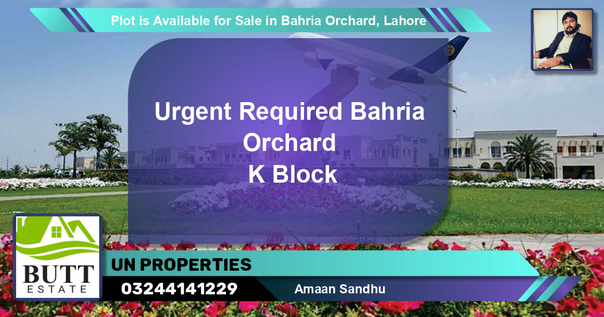 Residential Plot for Sale in Bahria Orchard, Lahore - (BP-88941)