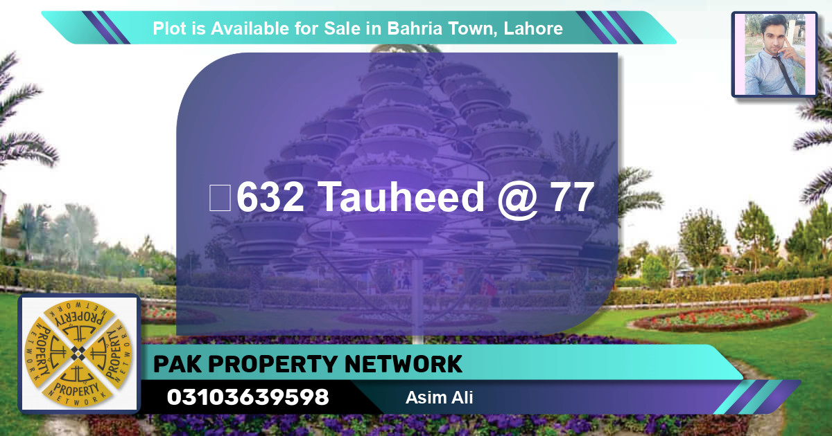 Residential Plot for Sale in Bahria Town, Lahore - (BP-89025)