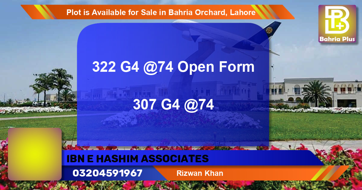 Residential Plot for Sale in Bahria Orchard, Lahore - (BP-89201)