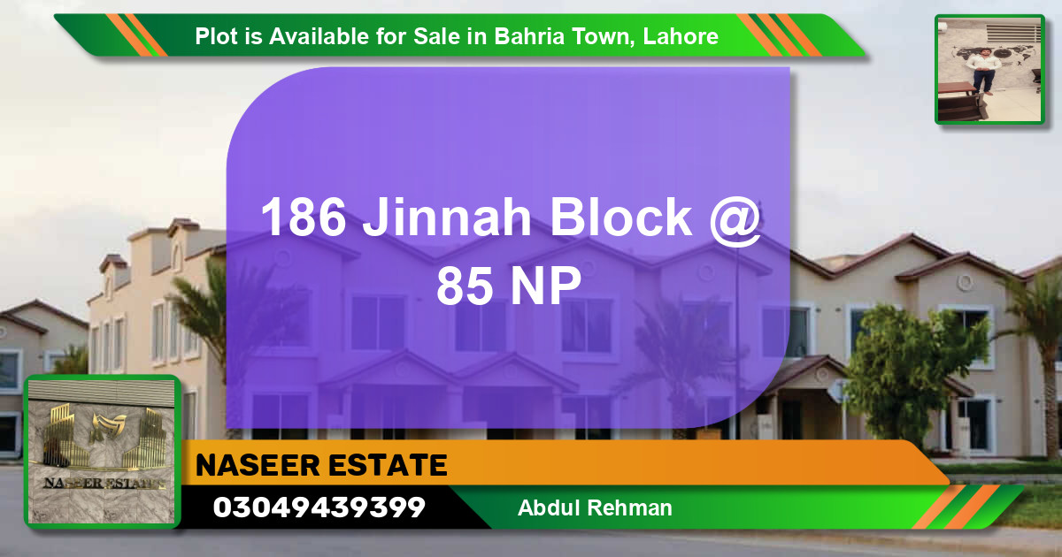 Residential Plot for Sale in Bahria Town, Lahore - (BP-89265)