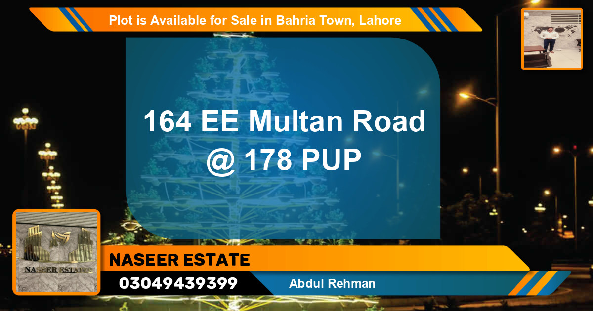 Residential Plot for Sale in Bahria Town, Lahore - (BP-89266)