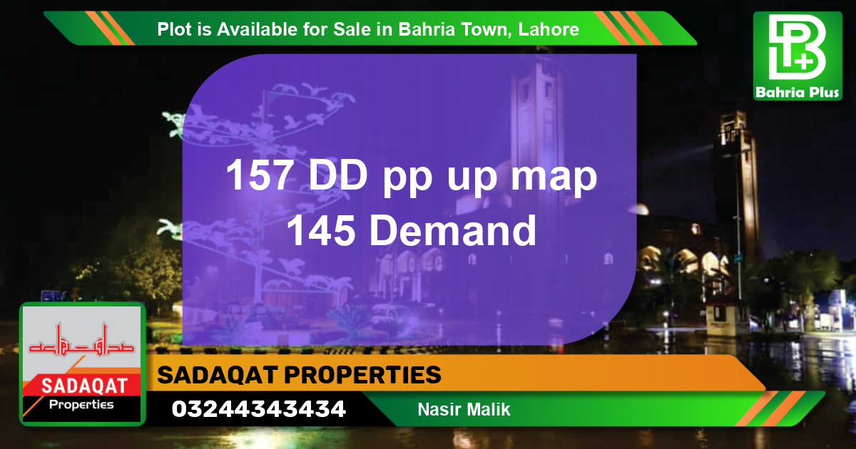Residential Plot for Sale in Bahria Town, Lahore - (BP-89284)