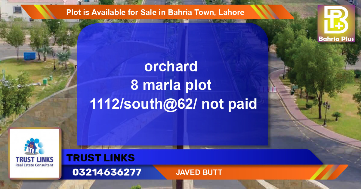 Residential Plot for Sale in Bahria Town, Lahore - (BP-89298)