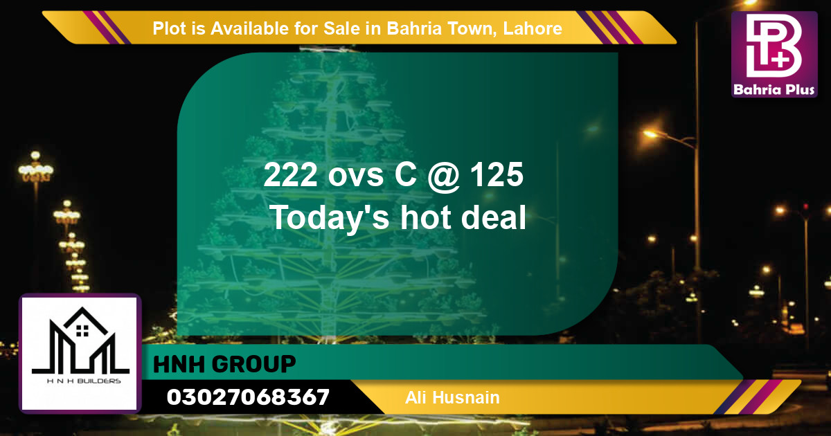 Residential Plot for Sale in Bahria Town, Lahore - (BP-89326)