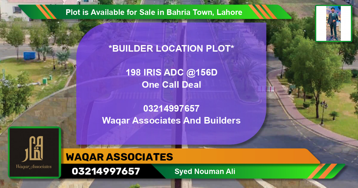 Residential Plot for Sale in Bahria Town, Lahore - (BP-89463)