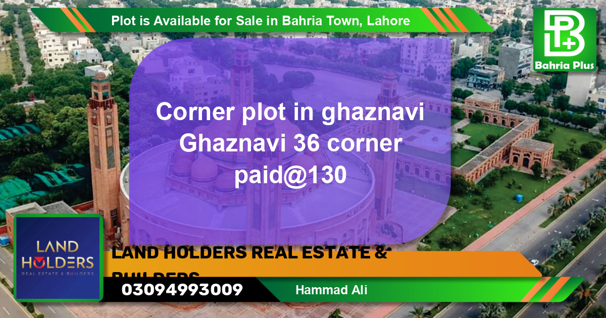 Residential Plot for Sale in Bahria Town, Lahore - (BP-89488)
