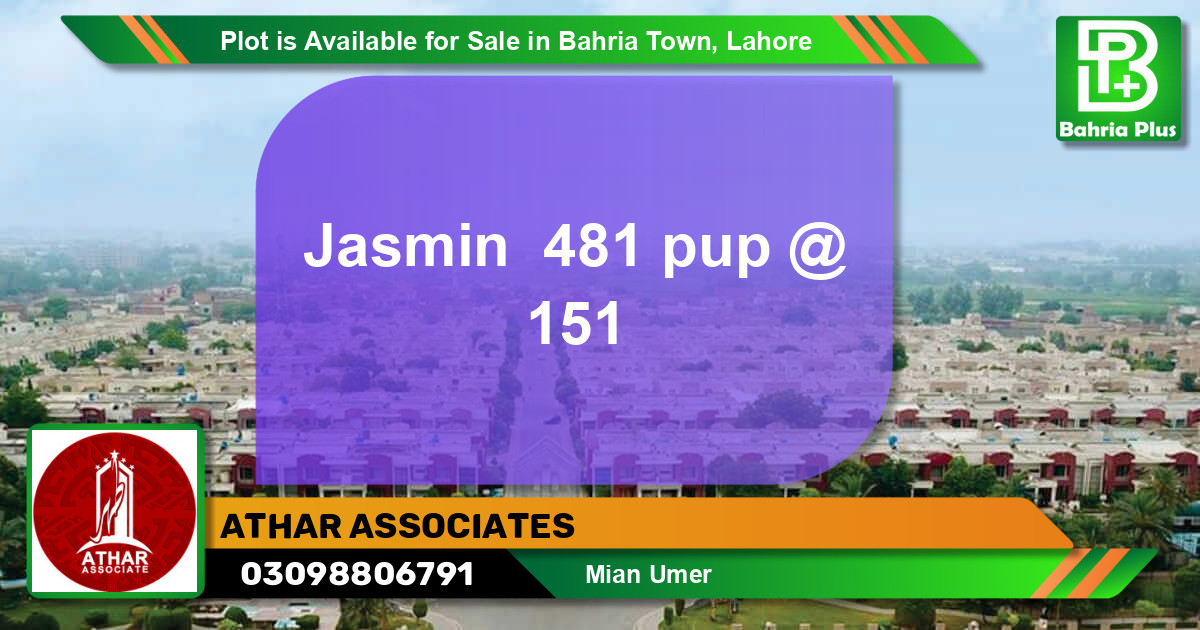Residential Plot for Sale in Bahria Town, Lahore - (BP-89703)