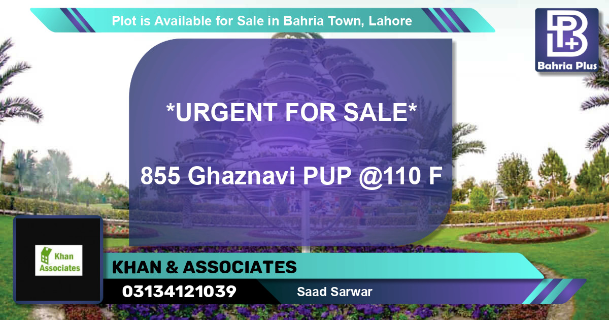 Residential Plot for Sale in Bahria Town, Lahore - (BP-89717)