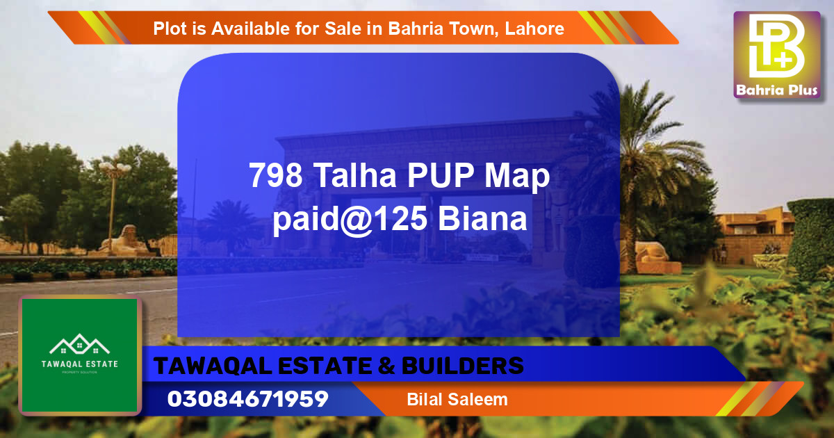 Residential Plot for Sale in Bahria Town, Lahore - (BP-89774)