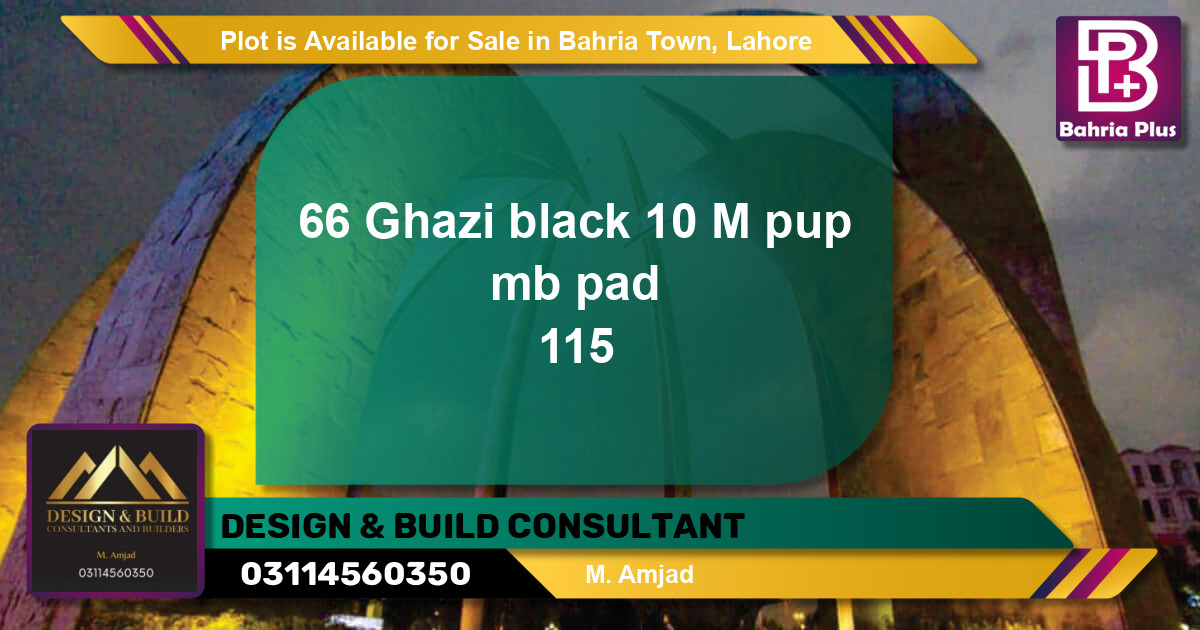 Residential Plot for Sale in Bahria Town, Lahore - (BP-89782)
