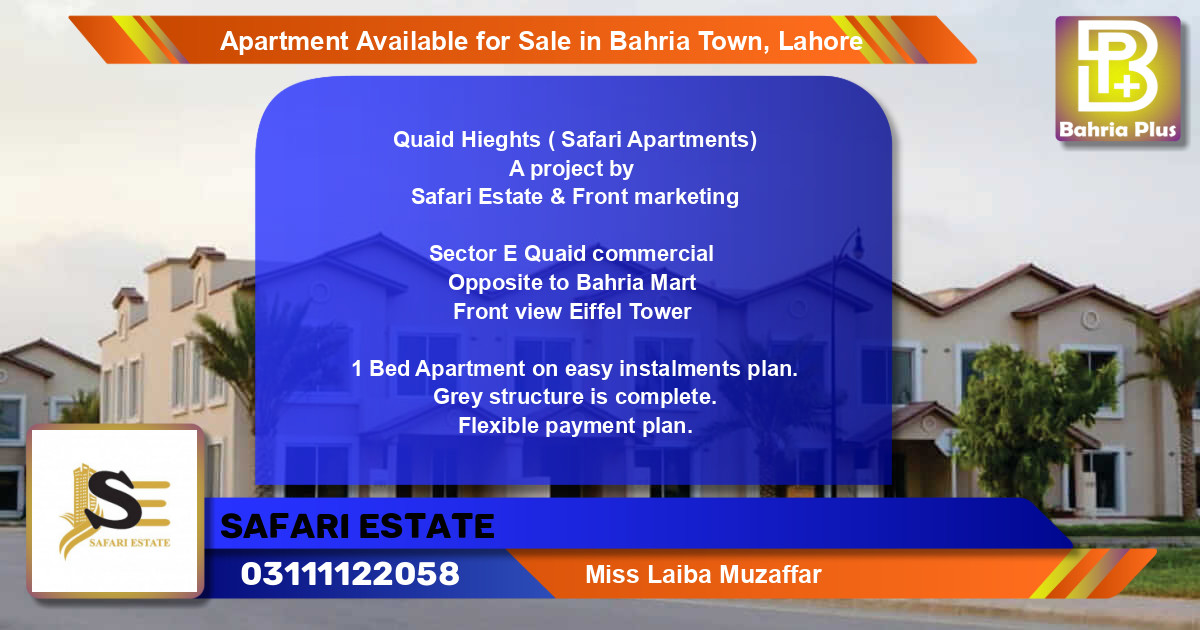 Residential Apartment for Sale in Bahria Town, Lahore - (BP-89811)