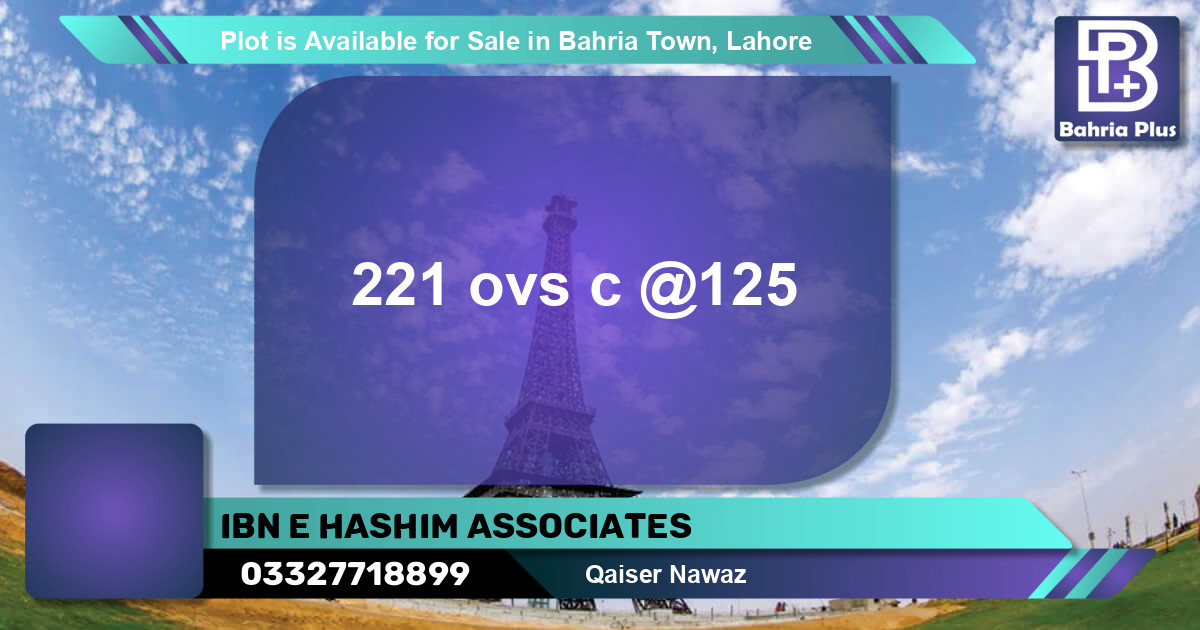 Residential Plot for Sale in Bahria Town, Lahore - (BP-89816)