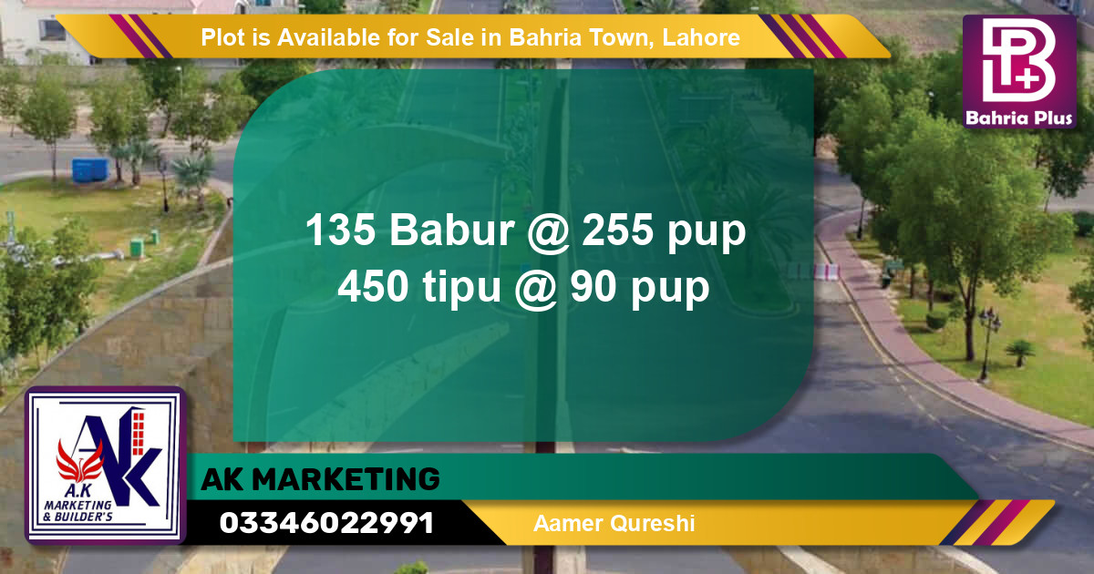 Residential Plot for Sale in Bahria Town, Lahore - (BP-89857)