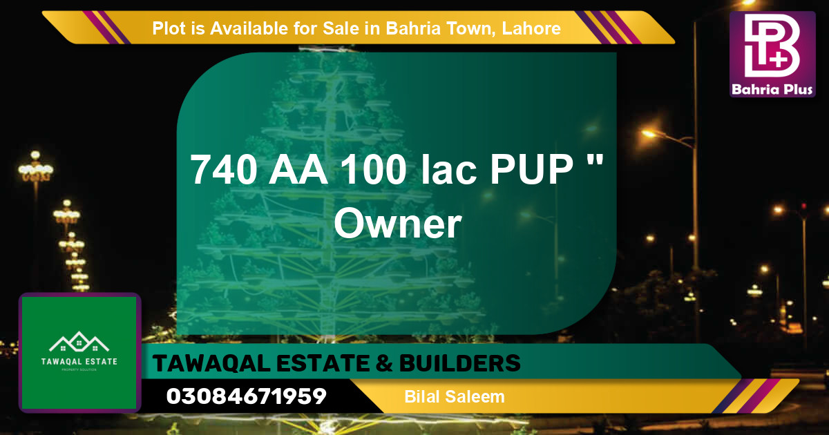 Residential Plot for Sale in Bahria Town, Lahore - (BP-89904)