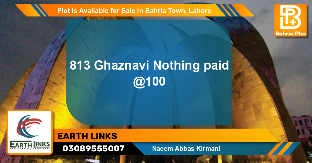Residential Plot for Sale in Bahria Town, Lahore - (BP-89974)