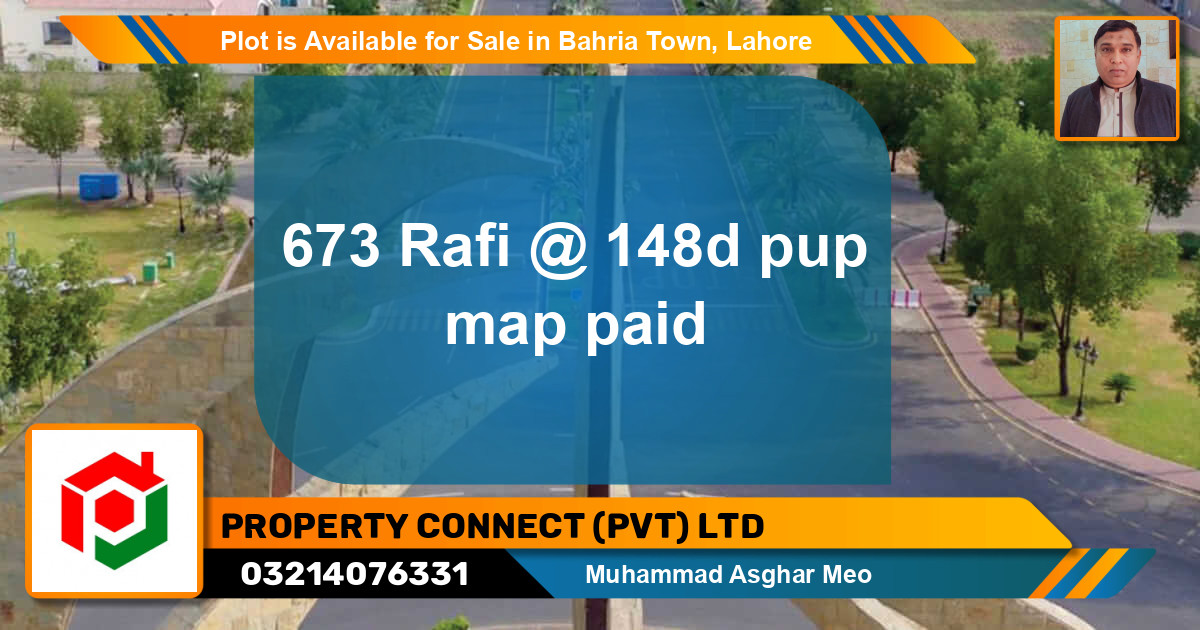 Residential Plot for Sale in Bahria Town, Lahore - (BP-90011)
