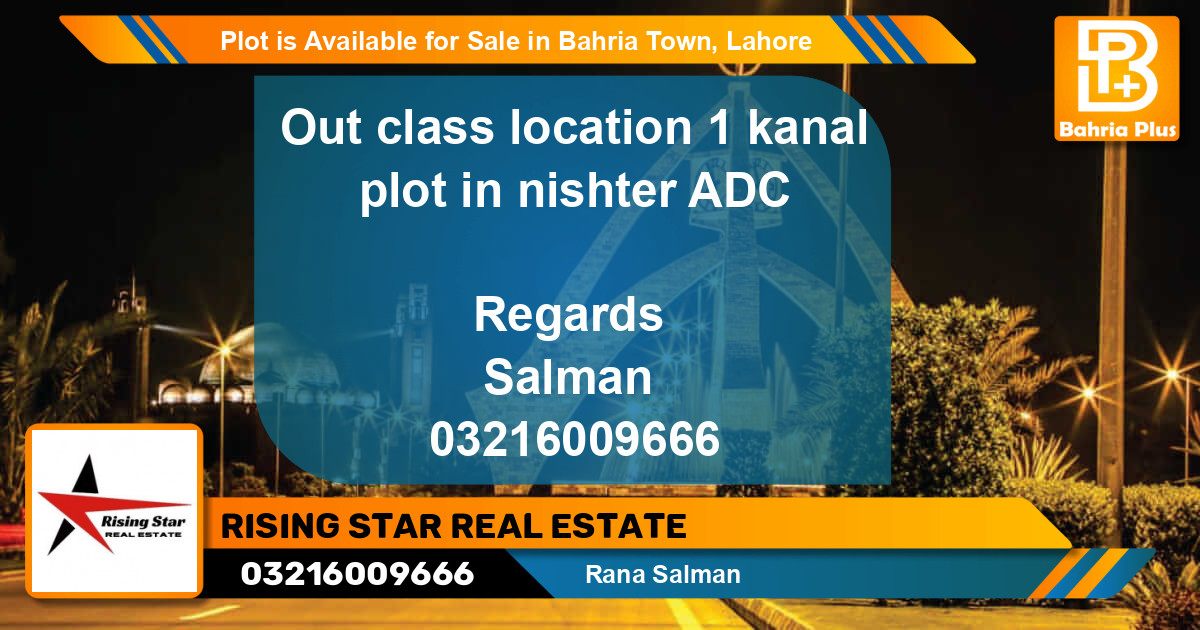 Residential Plot for Sale in Bahria Town, Lahore - (BP-90055)