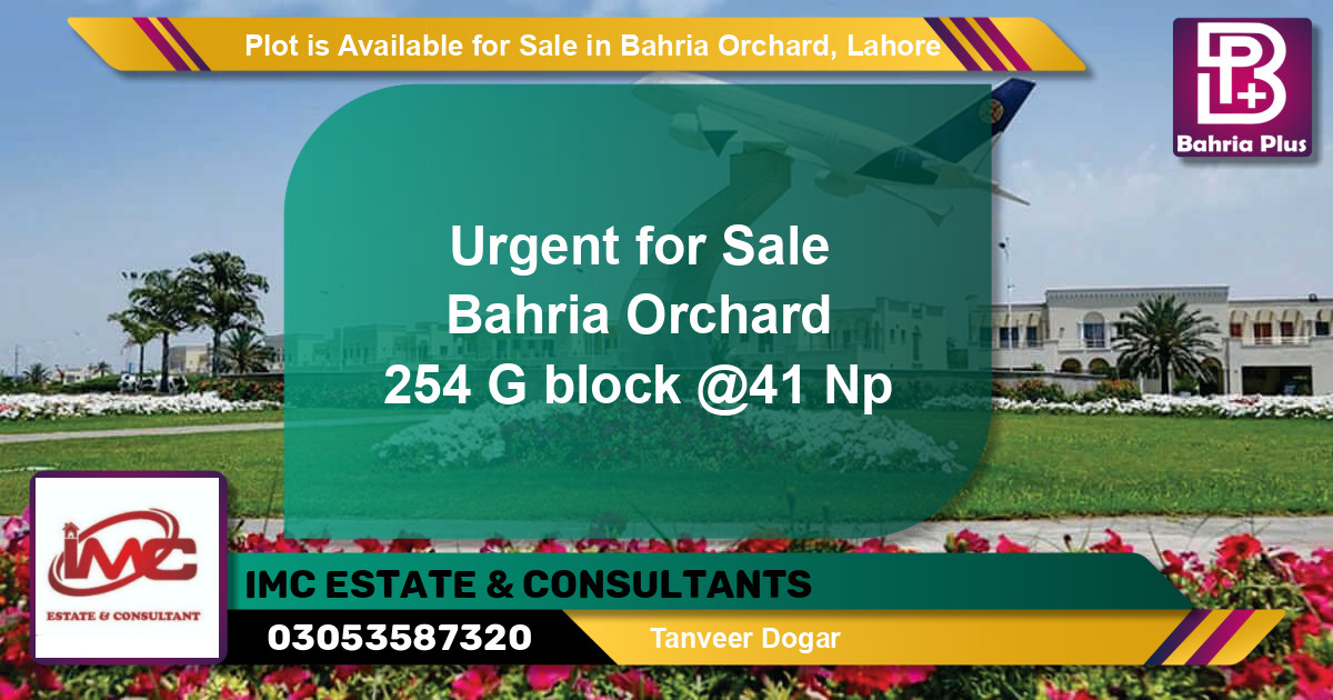 Residential Plot for Sale in Bahria Orchard, Lahore - (BP-90246)