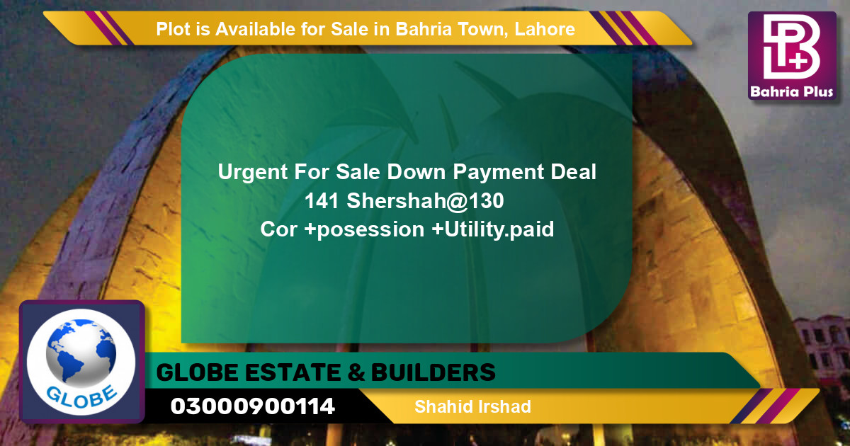 Residential Plot for Sale in Bahria Town, Lahore - (BP-90266)
