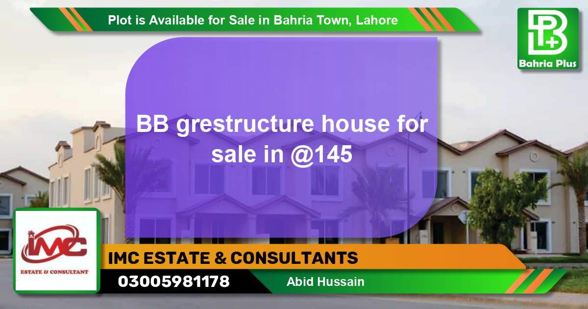 Residential Plot for Sale in Bahria Town, Lahore - (BP-90268)