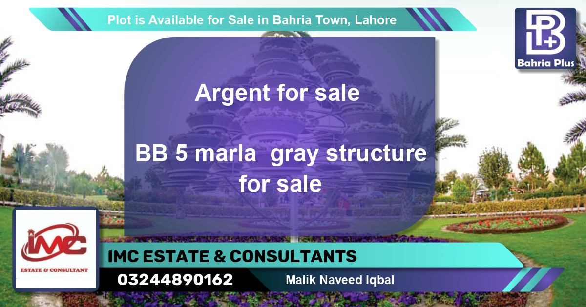 Residential Plot for Sale in Bahria Town, Lahore - (BP-90271)