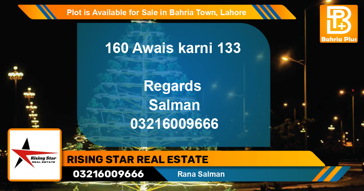 Residential Plot for Sale in Bahria Town, Lahore - (BP-90290)