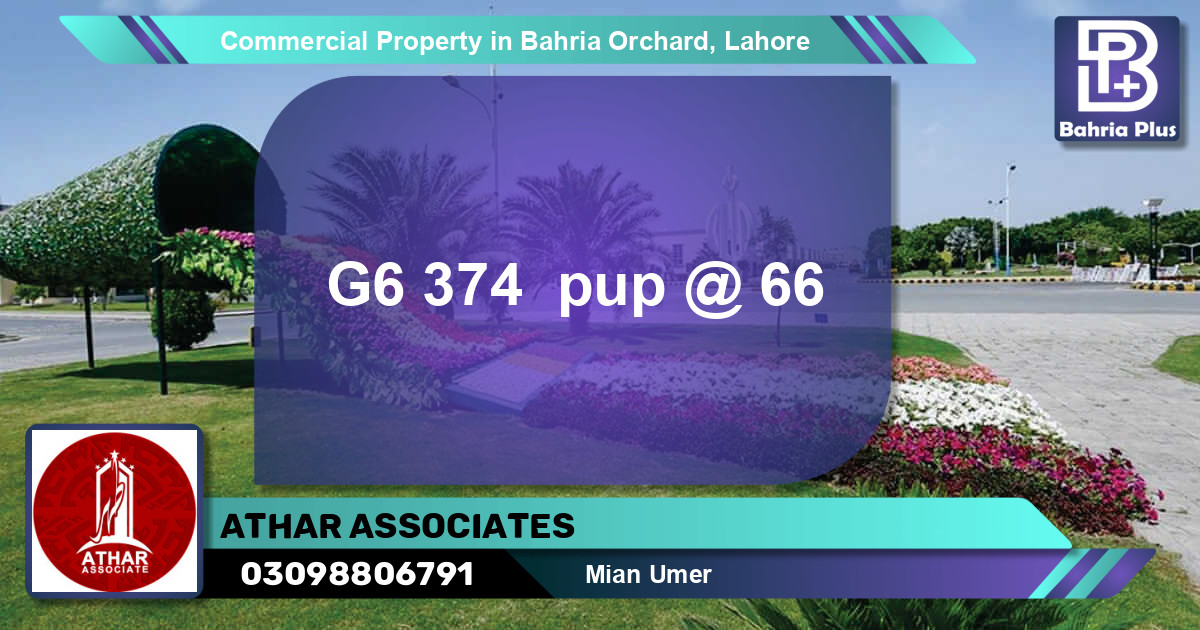 Commercial Property for Sale in Bahria Orchard, Lahore - (BP-90413)