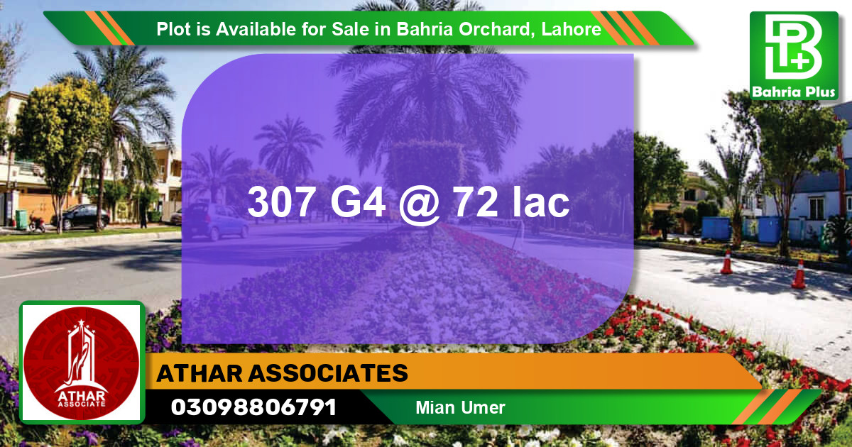 Residential Plot for Sale in Bahria Orchard, Lahore - (BP-90494)