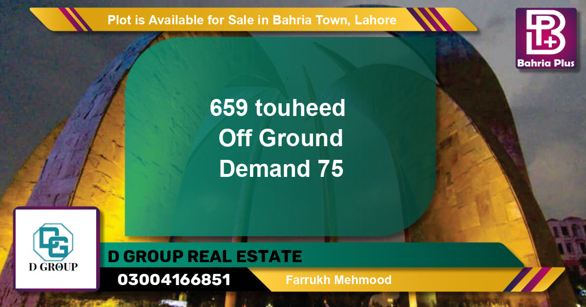 Residential Plot for Sale in Bahria Town, Lahore - (BP-90534)