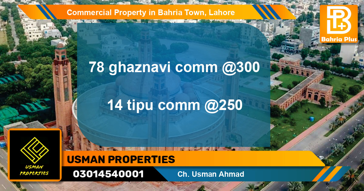 Commercial Property for Sale in Bahria Town, Lahore - (BP-90537)