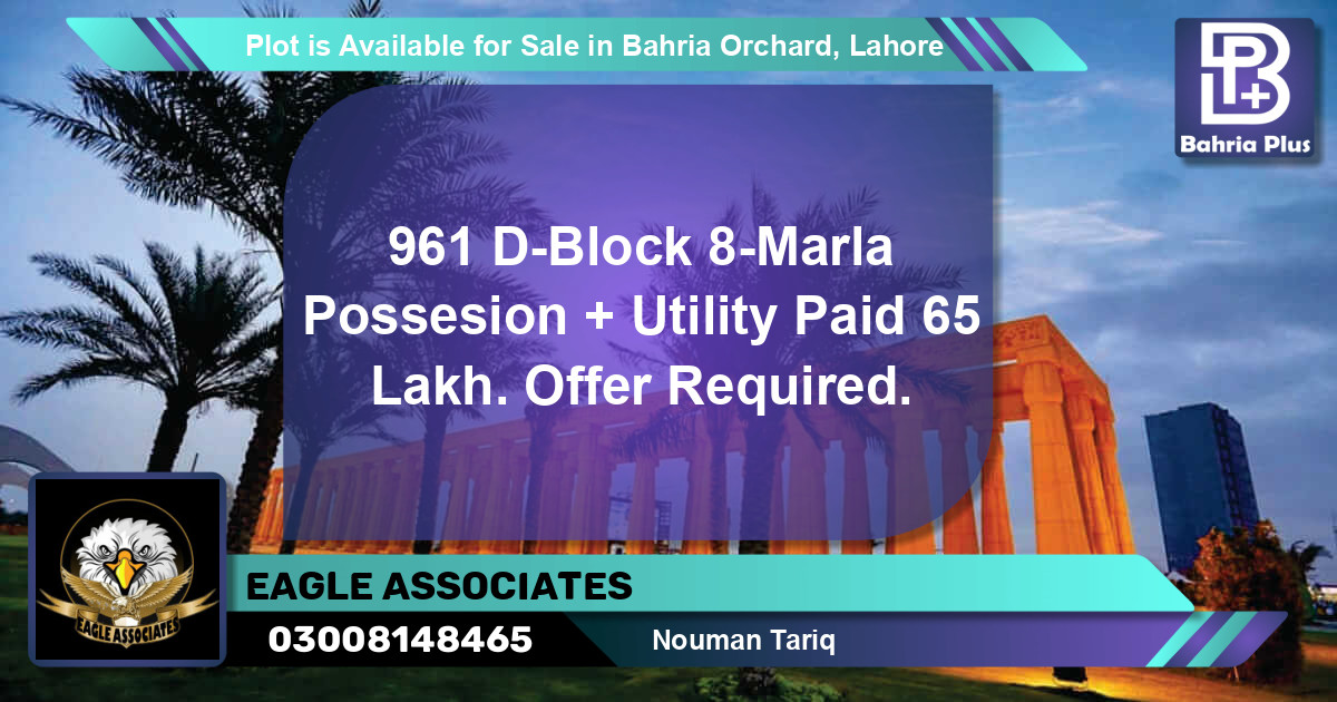 Residential Plot for Sale in Bahria Orchard, Lahore - (BP-90543)