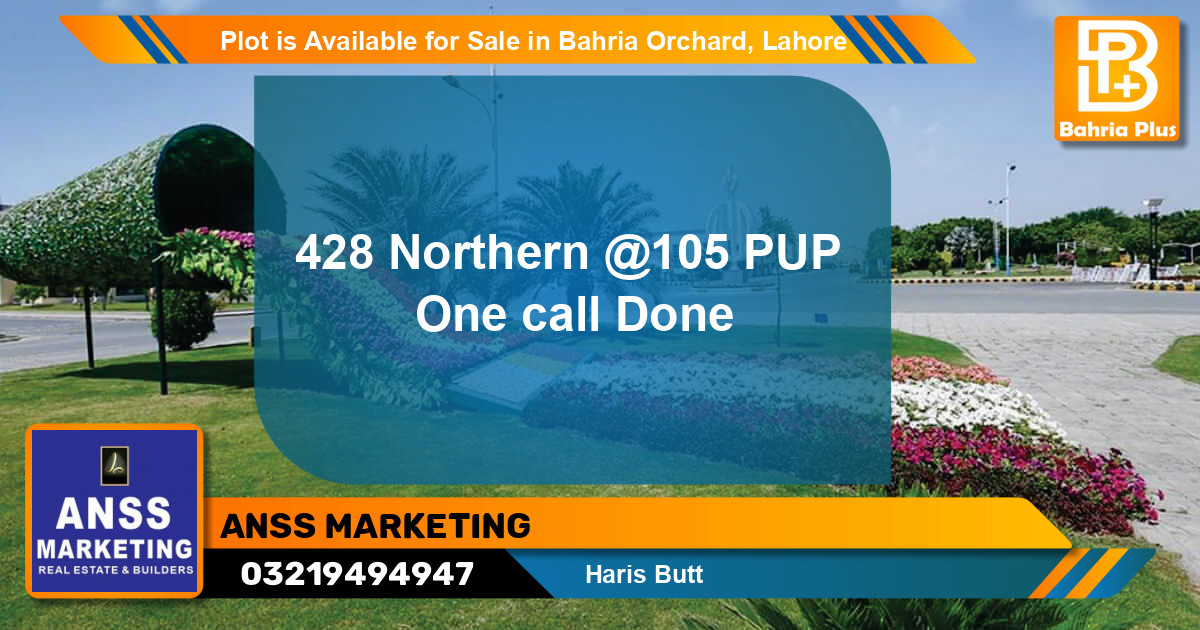 Residential Plot for Sale in Bahria Orchard, Lahore - (BP-90612)