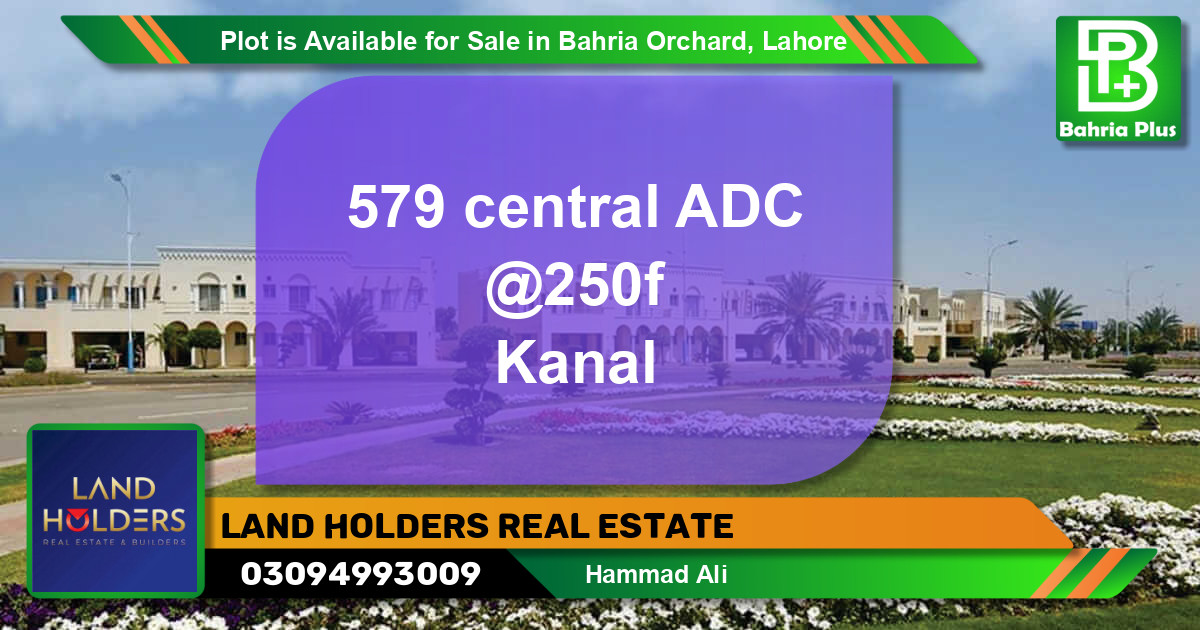 Residential Plot for Sale in Bahria Orchard, Lahore - (BP-90709)