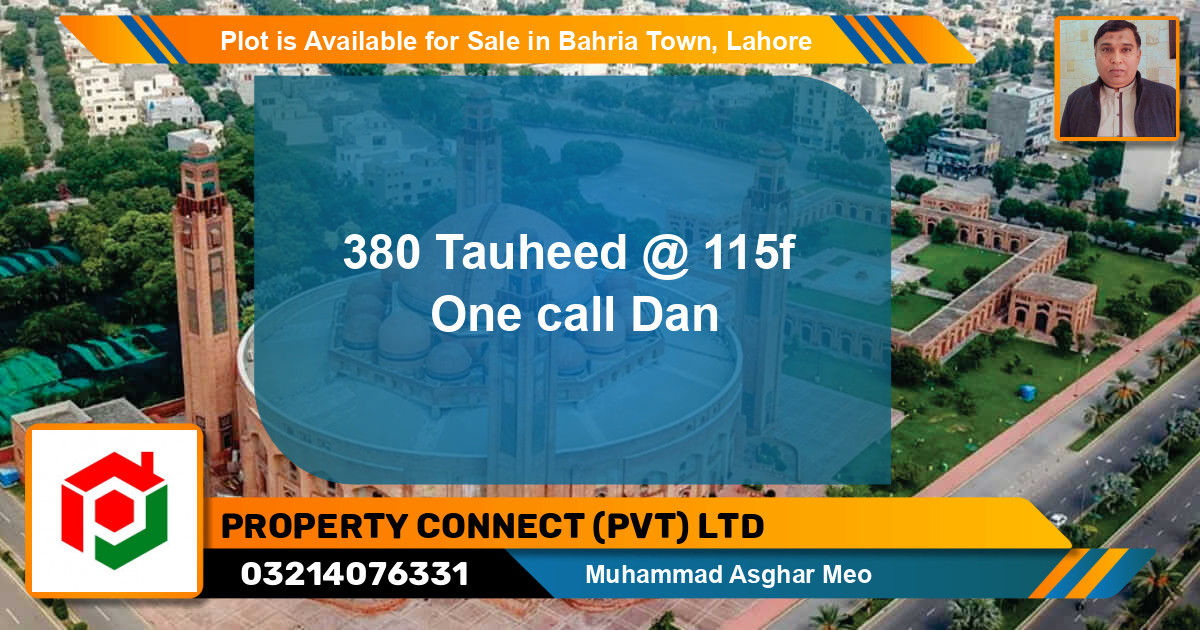 Residential Plot for Sale in Bahria Town, Lahore - (BP-90757)