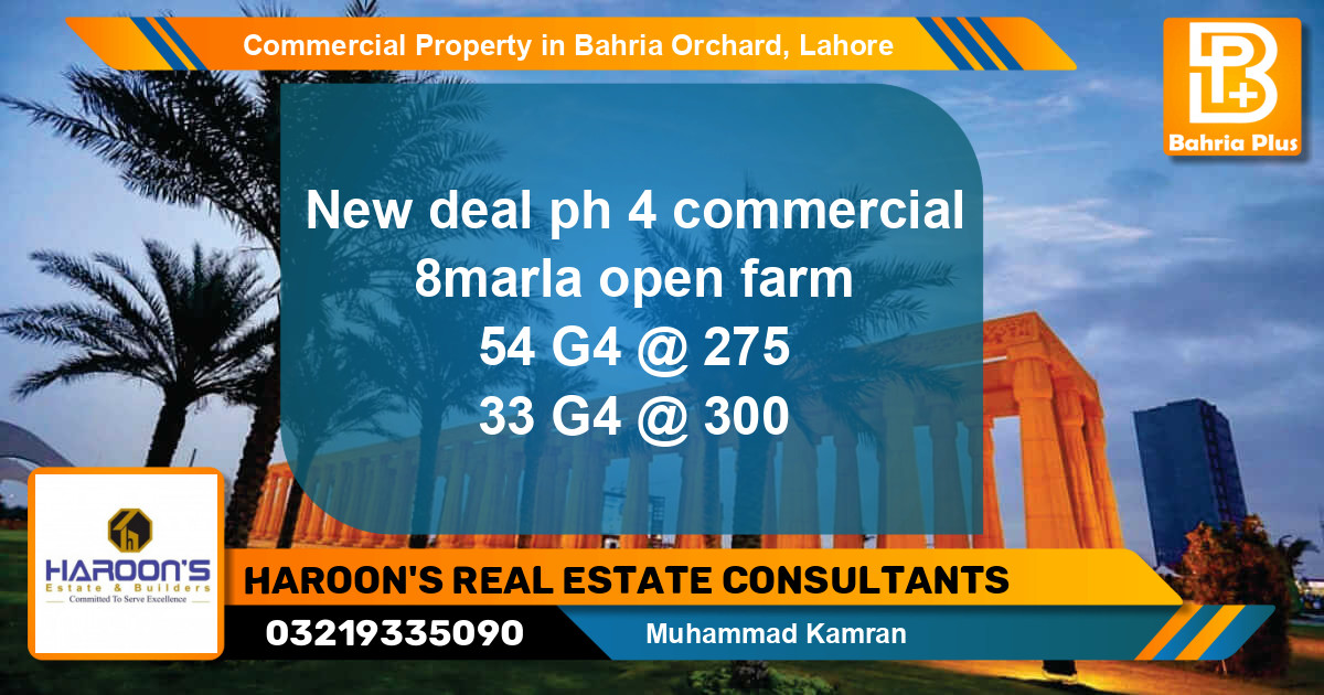 Commercial Property for Sale in Bahria Orchard, Lahore - (BP-90779)