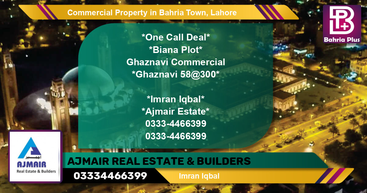 Commercial Property for Sale in Bahria Town, Lahore - (BP-90783)