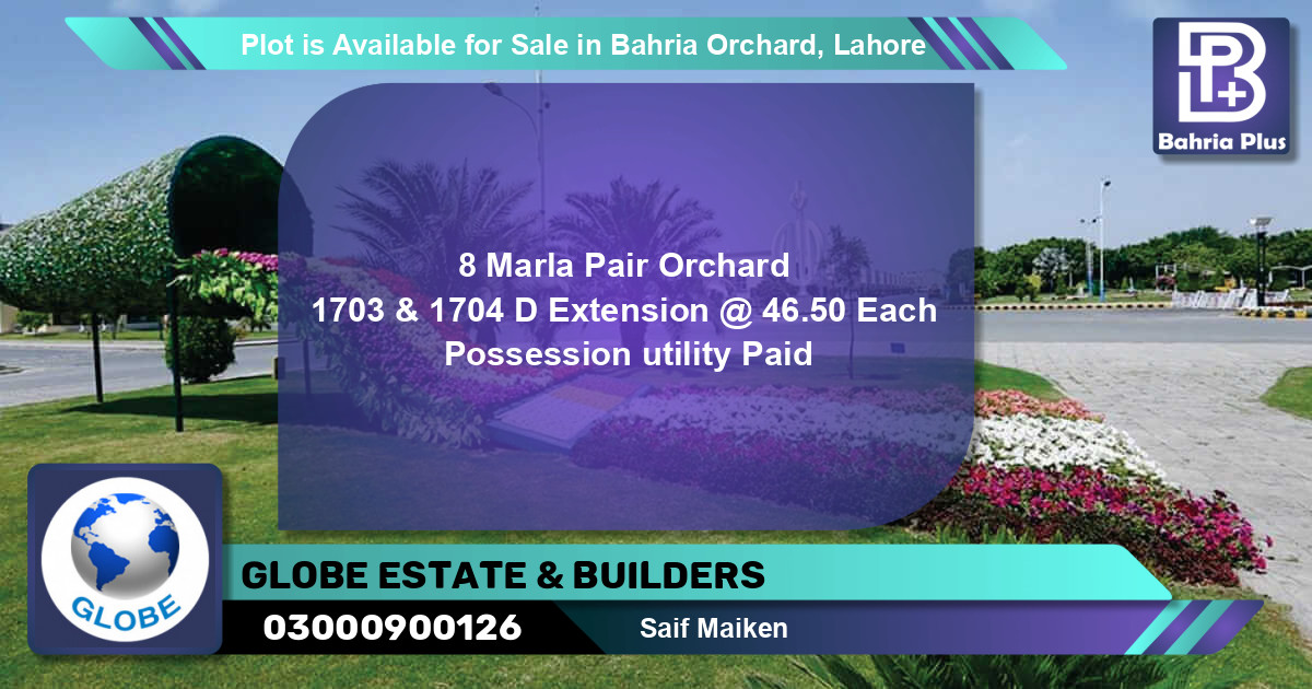 Residential Plot for Sale in Bahria Orchard, Lahore - (BP-90815)