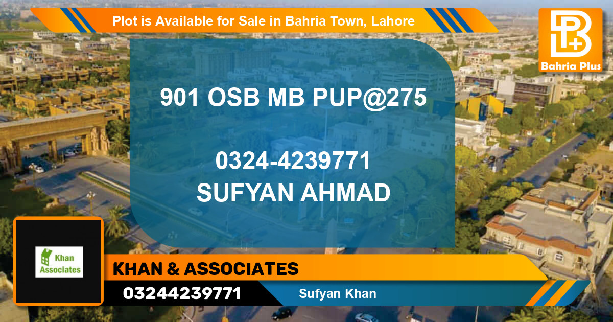 Residential Plot for Sale in Bahria Town, Lahore - (BP-90909)